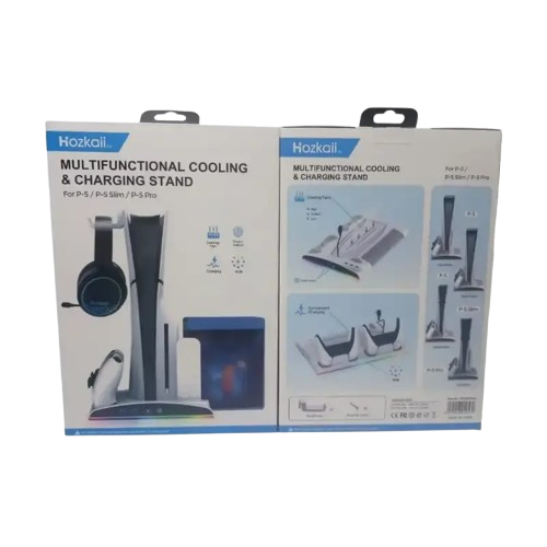 HOZKAII Multifunctional Cooling dan Charging Stand for PS5