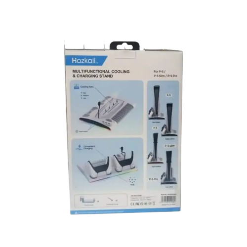 HOZKAII Multifunctional Cooling dan Charging Stand for PS5