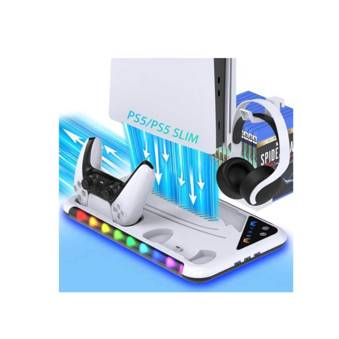 HOZKAII Multi-function Cooling Charging Dock for PS5