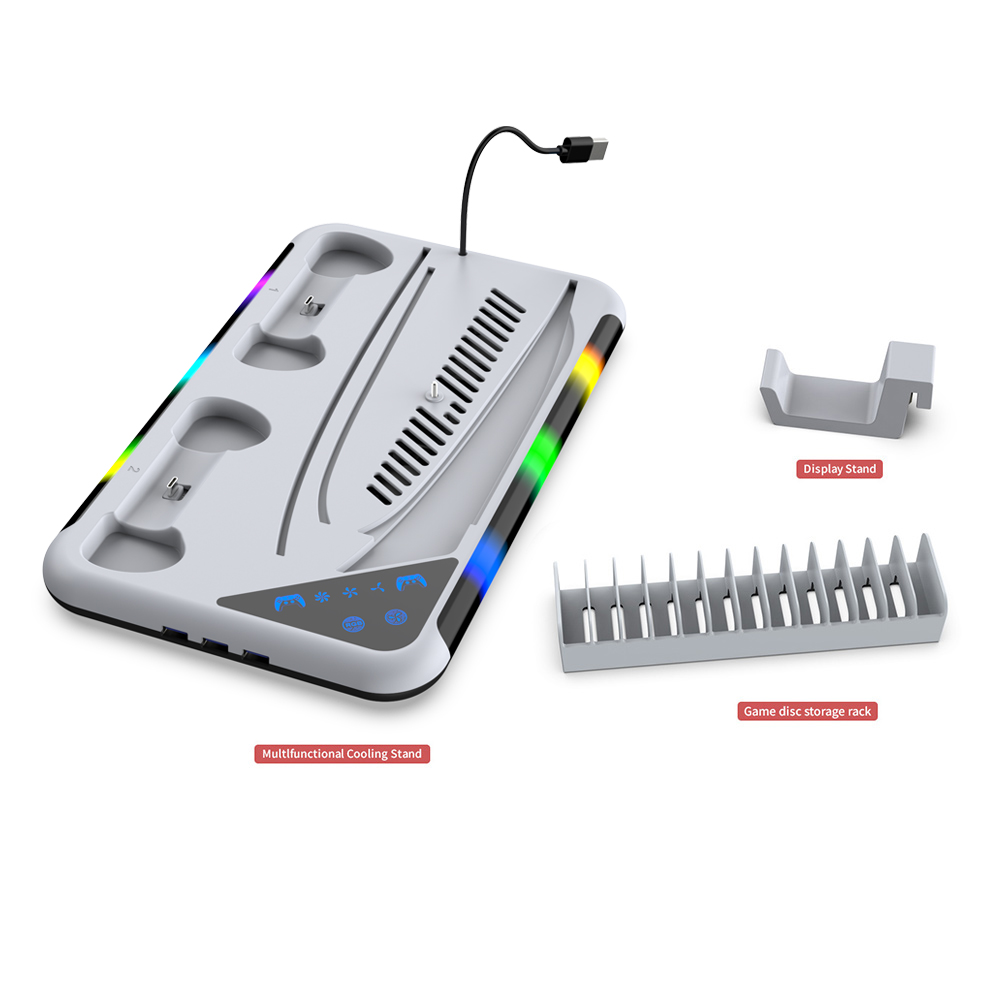 HOZKAII Multi-function Cooling Charging Dock for PS5