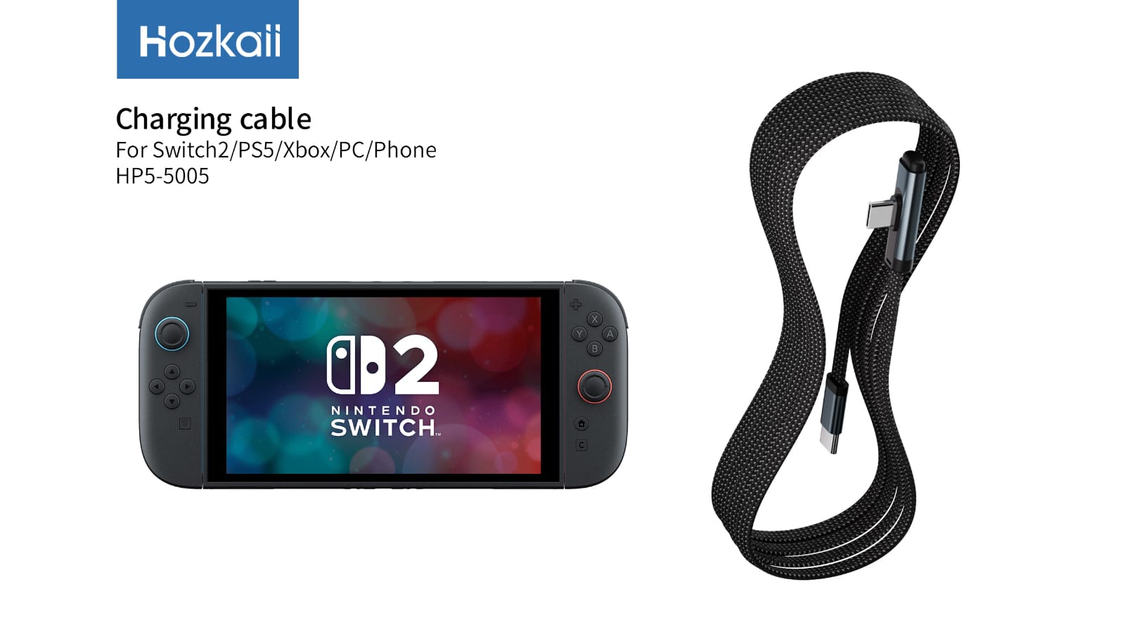 HOZKAII Data Cable Type C to Type C
