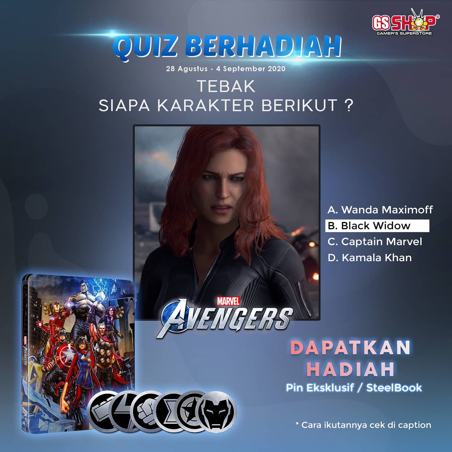 Giveaway Tebak Karakter Marvel Avengers