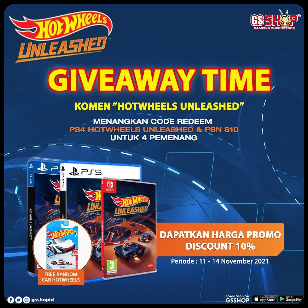 Giveaway Hotwheels Unleashed