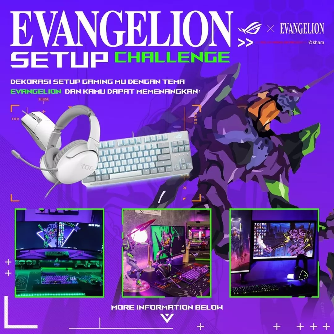 GSSHOP X ROG EVANGELION SETUP CHALLENGE