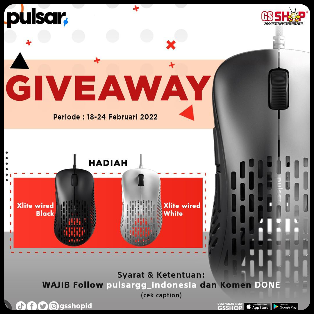 Giveaway GSSHOP x Pulsar Mouse Xlite