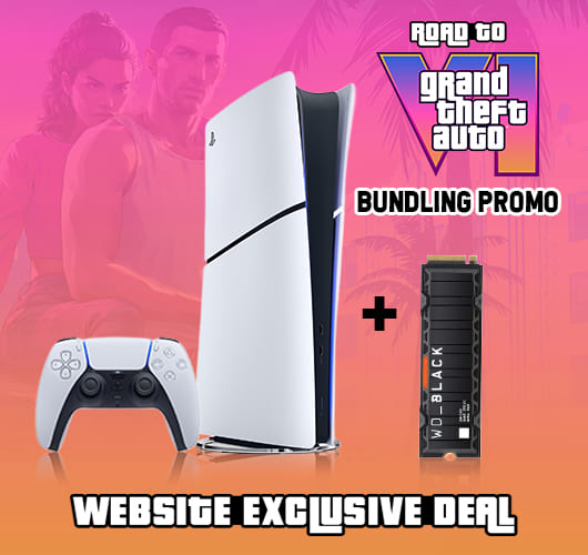 PS5 Slim Digital BUNDLE - ROAD TO GTA VI